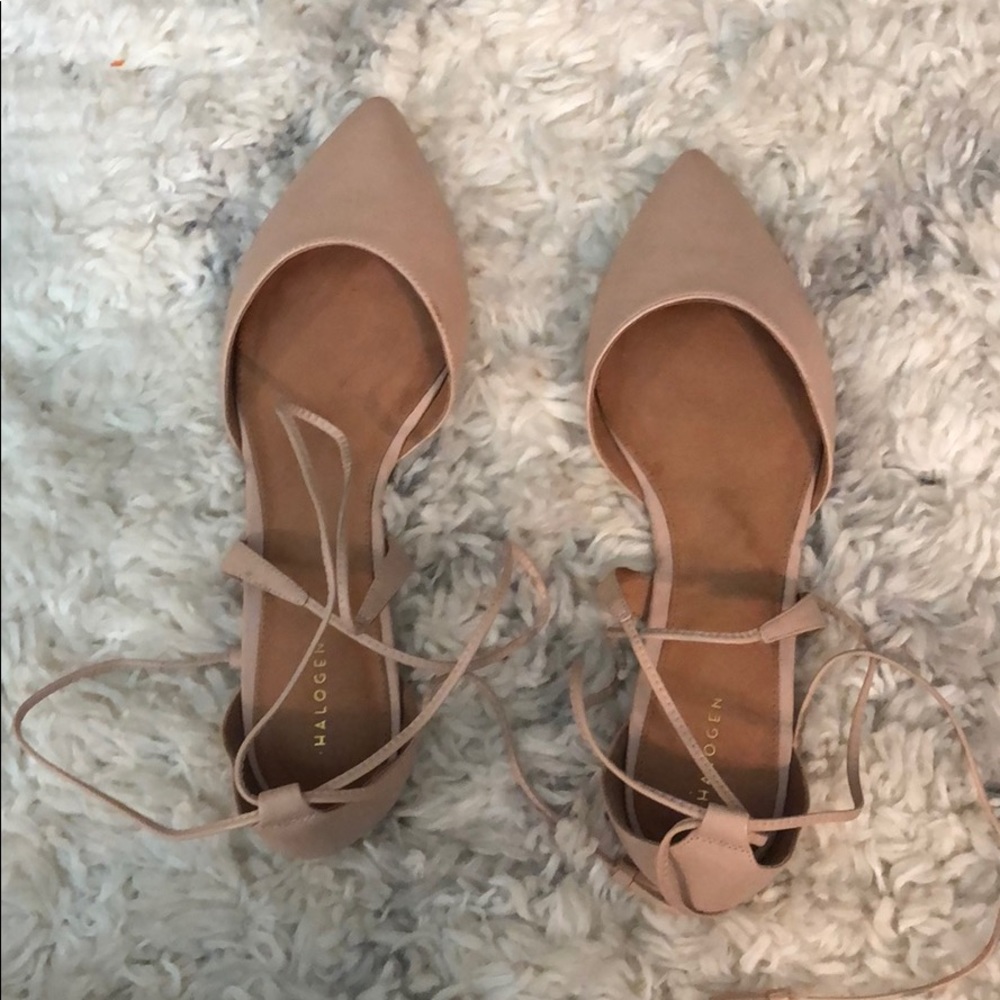 Halogen Flat Tie Up Shoes